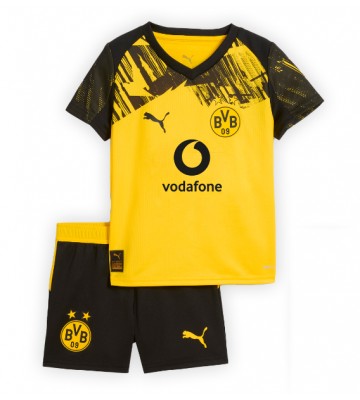 Borussia Dortmund Hjemmebanetrøje Børn 2025-26 Kortærmet (+ Korte bukser)